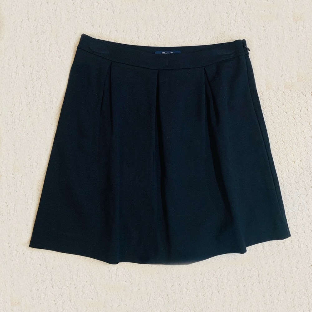 Madewell black size 4 pleated bistro miniskirt